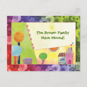 We Have A New Home Announcements Moving Postcards