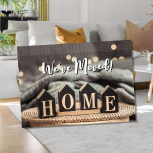 We Have a New Home Card   Moving Announcement for 