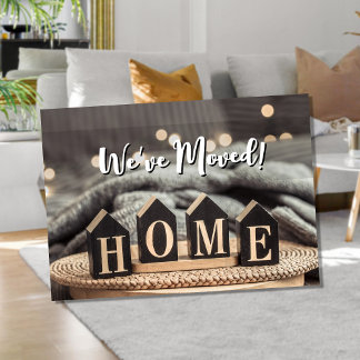 We Have a New Home Card | Moving Announcement for