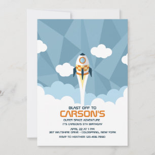 We Have Lift Off Invitation