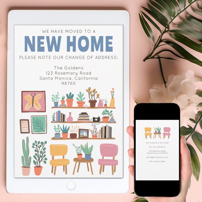 We Have Moved Address Change Cute Livingroom Card (We Have Moved Address Change Cute Livingroom Card
Digital Download Electronic)