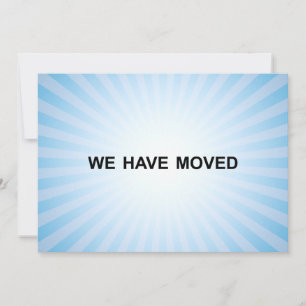 we have moved announcement
