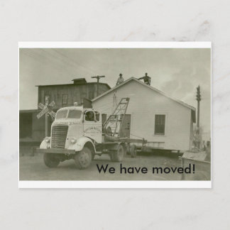 We have Moved! Announcement Postcard