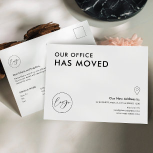 We Have Moved Business Office Address Change Postcard