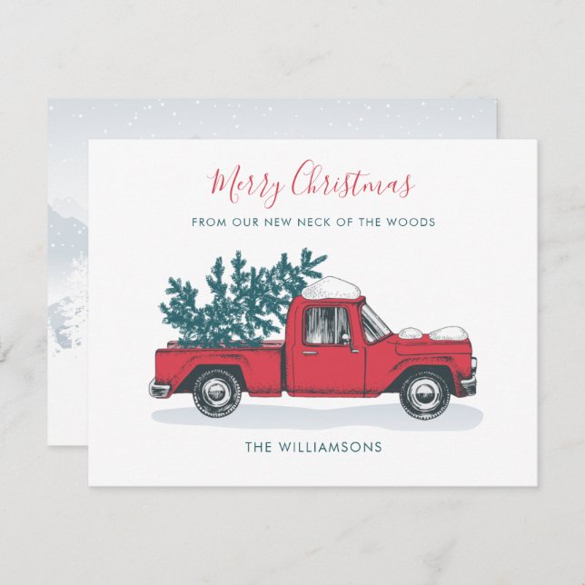 We Have Moved Christmas Moving Announcement (Front/Back)