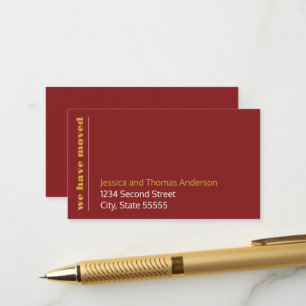We Have Moved Custom Crimson Moving Announcement