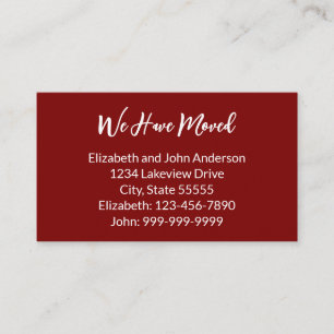 We Have Moved Deep Red Moving Announcement
