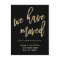We Have Moved | Faux Gold Modern Typography