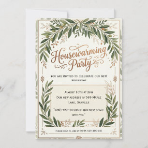 we have moved modern housewarming invitations