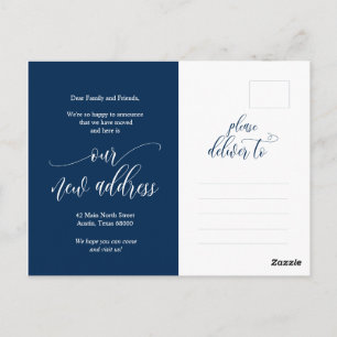 We Have Moved, New Home Address Announcement Postcard