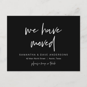 We have moved, New Home Address Announcement Postcard