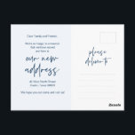 We have moved, New Home Address Announcement Postcard<br><div class="desc">This modern minimalist design new home,  moving announcement,  change of address postcards (with card title,  we have moved). It s the perfect way to announce to your friends and family,  that you have moved.</div>