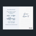 We have moved, New Home Address Announcement Postcard<br><div class="desc">This modern minimalist design new home,  moving announcement,  change of address postcards (with card title,  we have moved). It s the perfect way to announce to your friends and family,  that you have moved.</div>