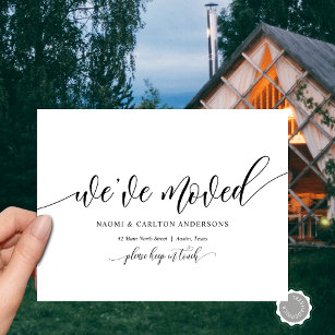 We Have Moved, New Home Address Announcement Postcard