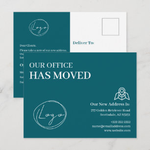 We Have Moved Office Business Address Change Postcard