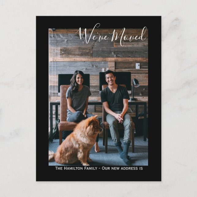 We Have Moved Photo Personalised Postcard (Front)