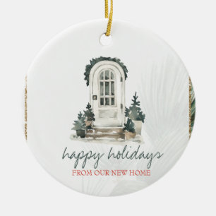 We Have Moved,Pine Tree Front Door Ceramic Tree Decoration