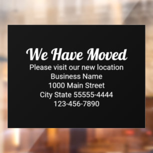 We Have Moved Please Visit Our New Location Black