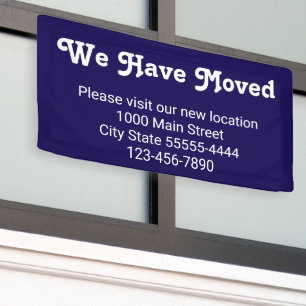 We Have Moved Please Visit Our New Location Blue Banner