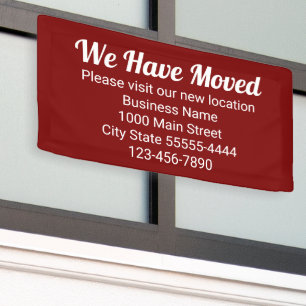 We Have Moved Please Visit Our New Location Dk Red Banner