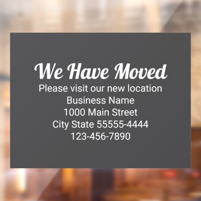We Have Moved Please Visit Our New Location Grey (Sheet 2)