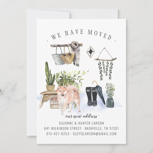 We Have Moved | Shiba Inu Moving Announcement (Front)