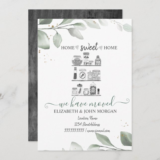 We Have Moved,Stock Kitchen,Leaves (Front/Back)