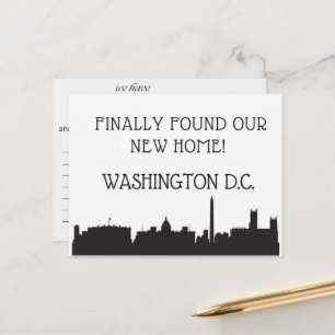 We Have Moved to Washington, D.C. Postcard