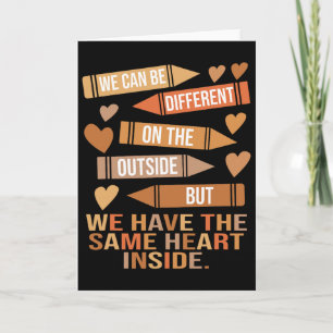 We Have The Same Heart Inside Unity Black History Card