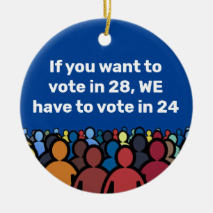 We Have to Vote in 24 Ceramic Tree Decoration
