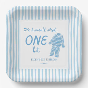 We Haven't Slept One Bit Pajamas Birthday Paper Plate