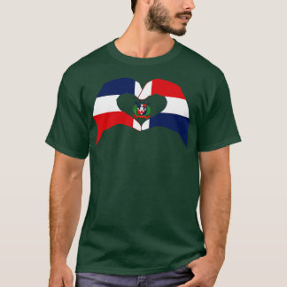 We Heart Dominican Republic Multinational Patriot  T-Shirt