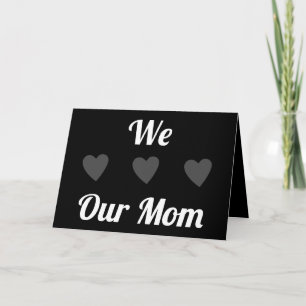 We Heart Our Mum Modern Happy Mothers Day Card
