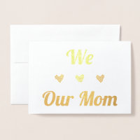 We Heart Our Mum | Real Foil | Happy Mothers Day