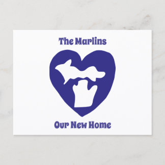 We Heart Our New Home in Michigan Postcard
