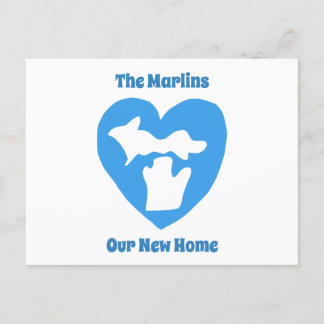 We Heart Our New Home in Michigan Postcard