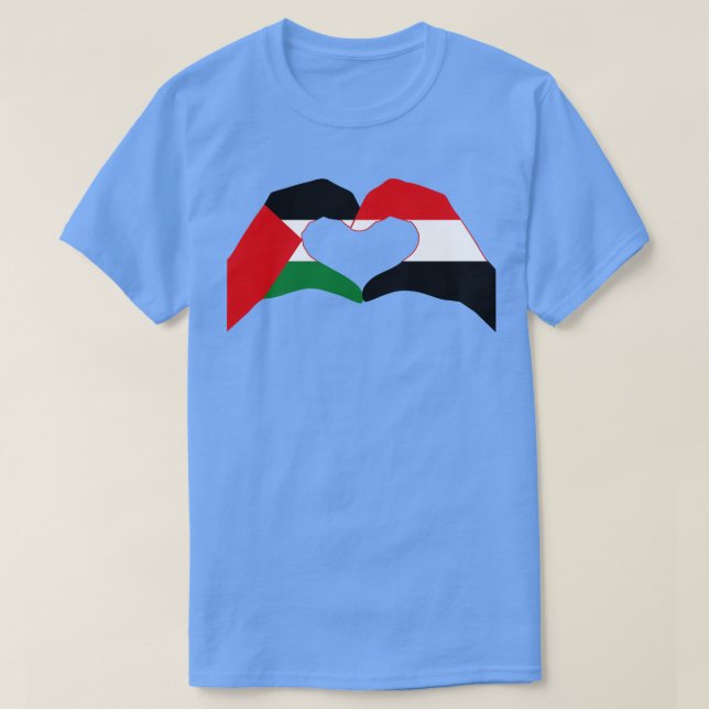 We Heart Palestine Yemen Patriot Series T-Shirt (Design Front)