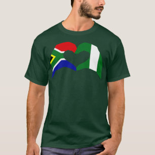 We Heart South Africa Nigeria Patriot Flag Series T-Shirt
