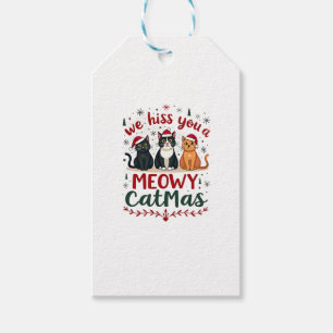 We Hiss You A Meowy Catmas Funny Cat Christmas Ugl Gift Tags