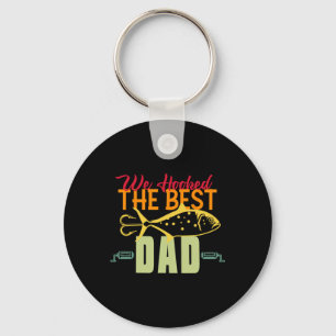 We Hooked The Best Dad Fishing Vintage Lure Father Key Ring