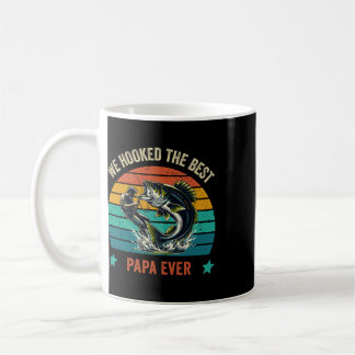 We Hooked The Best Papa Ever Fishing Dad Papa's Da Coffee Mug