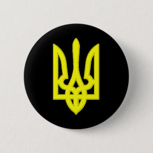 We I Love Ukraine Ukrainian Flag Proud Of Ukraine  6 Cm Round Badge