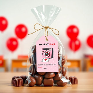 We Just Click Valentine Camera - Kids Classrooom Gift Tags