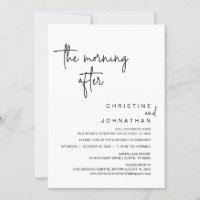We just couldn't wait, Wedding Elopement Dinner In