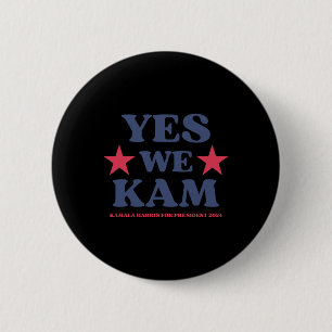 We Kam President Kamala Harris 47 Madame Presiden 6 Cm Round Badge