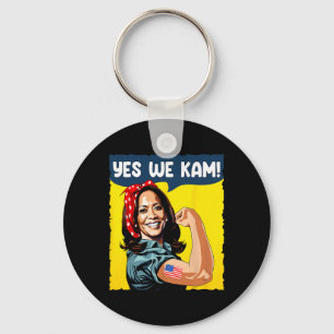 We Kam Rosie The Riveter For President Kamala Harr Key Ring