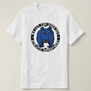 We Let The Dogs Out School Sports Bulldog Mascot T-Shirt