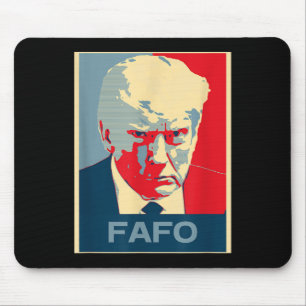 We Live In A Society Trump Mugshot Black Lightweig Mouse Pad