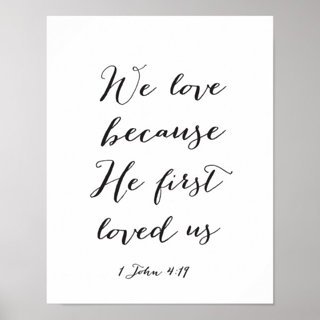 We love because He first loved us - Art Print (Front)