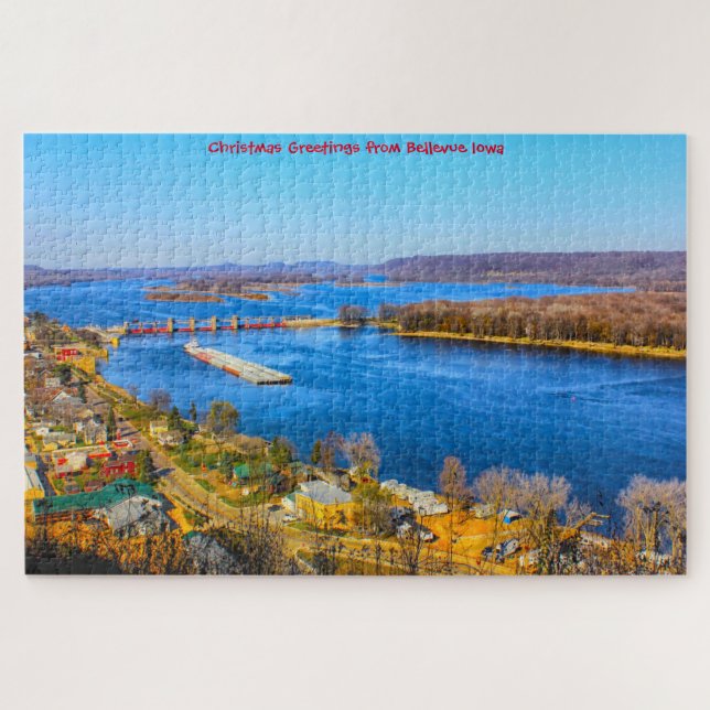 We love Bellevue Iowa. Jigsaw Puzzle (Horizontal)